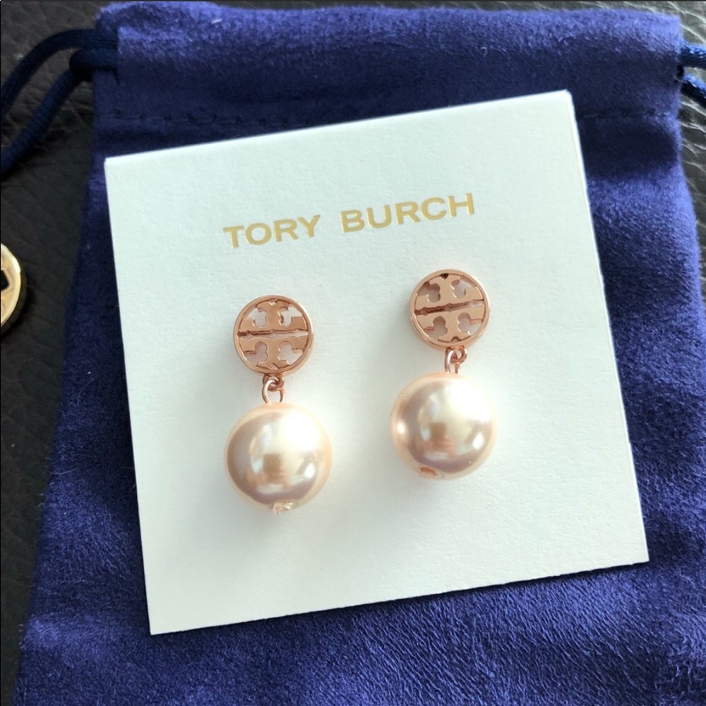 Tory Burch Faux Pearl Drop Earrings